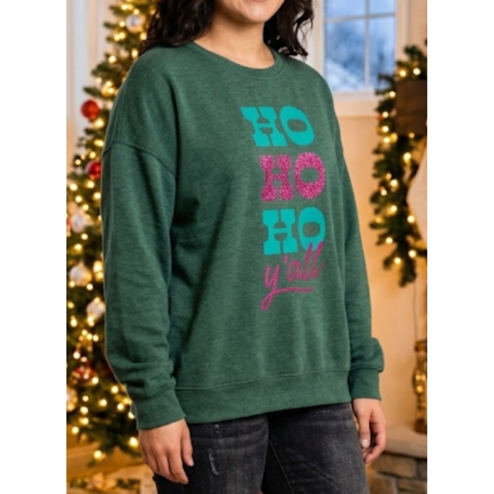 Xa Rose Women's Ho Ho Ho Christmas Jumper Sweater Pullover  Size Plus 3X...